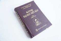 Sách phật giáo Kinh đại bát niết bàn Thích Trí Tịnh bìa da nâu chữ to rõ 2 tập dày 1500 trang