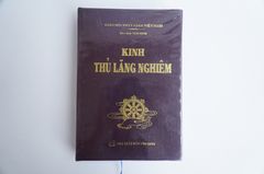 Sách phật giáo Kinh thủ lăng nghiêm Tâm Minh bìa da nâu chữ to rõ 638 trang