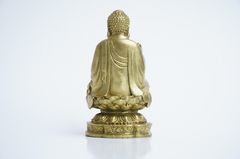 Tượng Phật A Di Đà bằng đồng ngồi - Cao 10cm