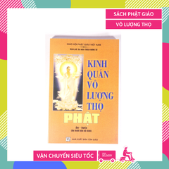 Sách Phật giáo Kinh Quán Vô Lượng Thọ Phật - Thích Hưng Từ bìa giấy vàng 145 trang