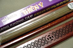 Nhang thiền không tăm trầm hương Thiên Ý - 100 cây hương trầm xông không tăm - Hộp tím