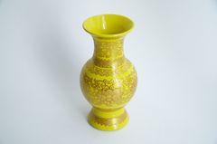 Bình hoa thờ cúng sen vàng cung đình gốm sứ đặt bàn thờ - Cao 18cm