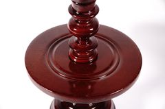 Cặp chân đèn gỗ chân nến gỗ đặt bàn thờ có đĩa hứng cao cấp - Nhiều cỡ