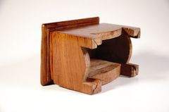 Đôn gỗ chữ nhật gỗ hương thờ cúng, kê tượng, kê cây, kê chậu cao cấp - Cao 8cm & Mặt đôn 8x12cm
