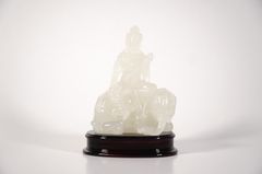 Tượng Phật Phổ Hiền Bồ Tát cưỡi coi dạ quang phát sáng đẹp mê - Cao 10cm