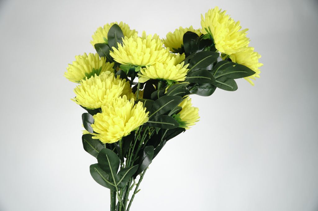 Hoa giả trang trí, hoa Cúc đặt bàn thờ trang trí hoa to dày dặn loại xịn - Dài 95cm