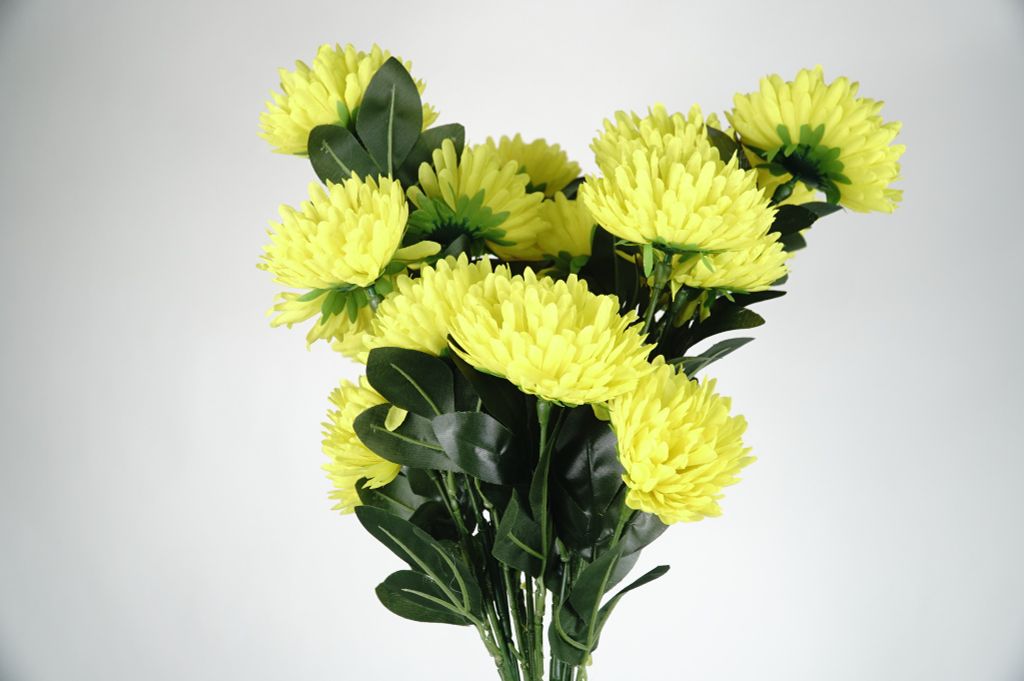 Hoa giả trang trí, hoa Cúc đặt bàn thờ trang trí hoa to dày dặn loại xịn - Dài 95cm
