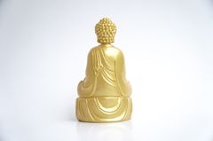 Tượng Phật A Di Đà ngồi nhũ vàng cầu bình an - Cao 15cm