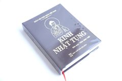 Sách Phật giáo - Kinh nhật tụng - Thích Minh Thời - Bìa da nâu 526 trang