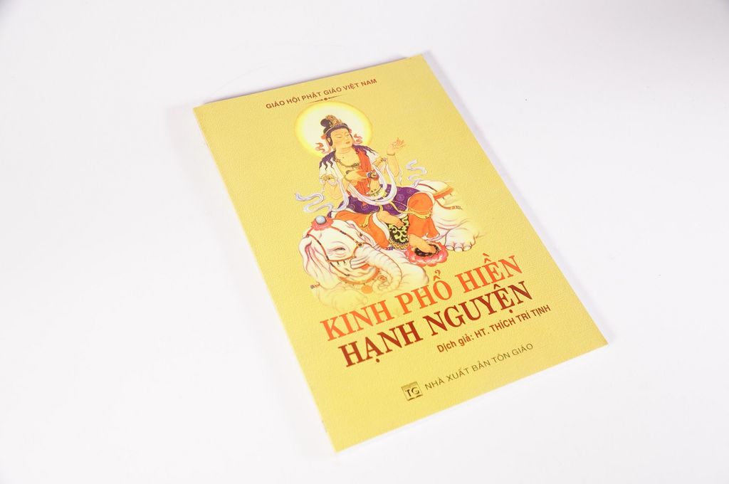 Sách Phật giáo Kinh Phổ Hiền Hạnh Nguyện - Thích Trí Tịnh bìa vàng - 126 trang