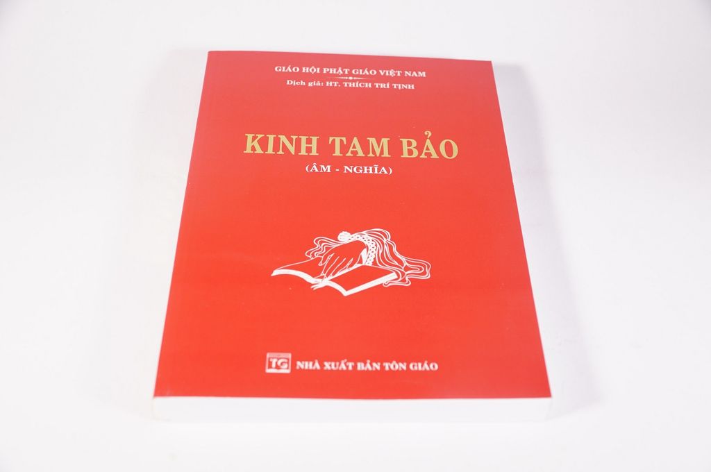 Sách Phật giáo kinh Tam Bảo - Thích Trí Tịnh 319 trang bìa giấy đỏ