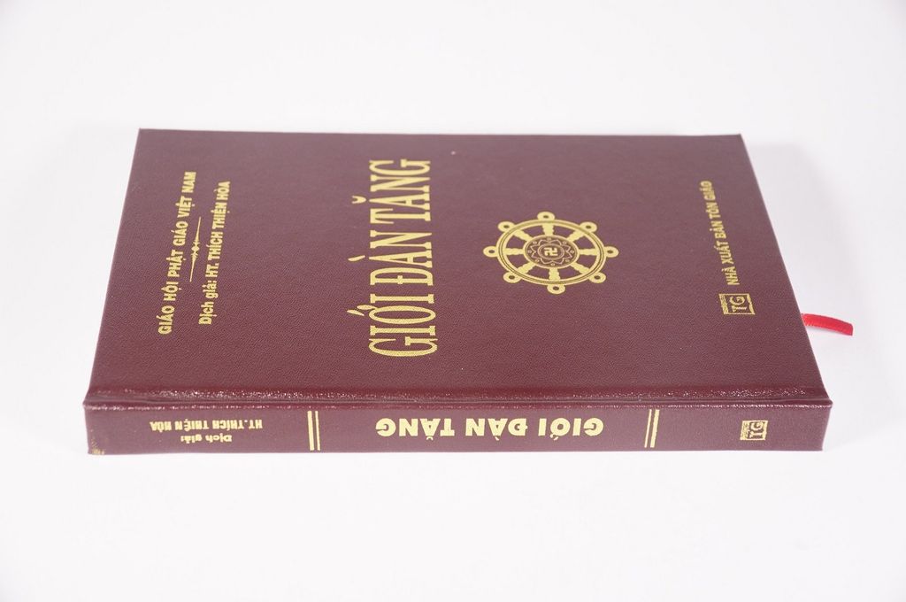 Sách phật giáo Kinh Giới Đàn Tăng - Thích Thiện Hòa bìa da nâu 300 trang