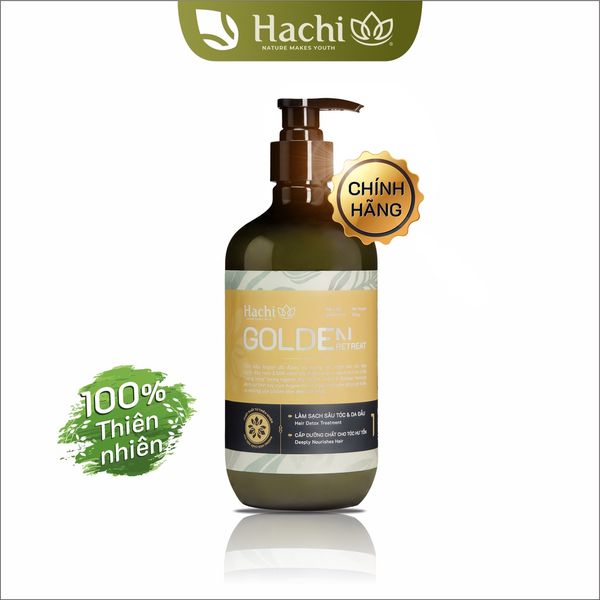 [Mã SKAMLTSM9 giảm 10% đơn 99K] Dầu gội cao cấp HACHI VIETNAM ® Goldenretreat 500g (vàng)