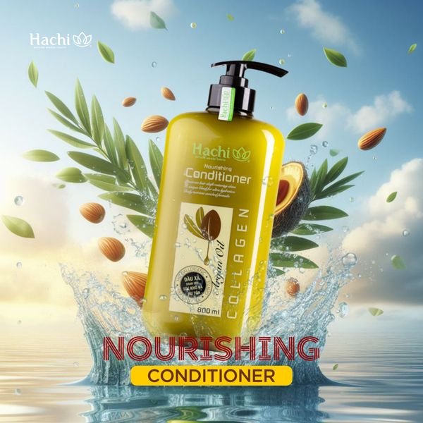 [Mã SKAMLTSM9 giảm 10% đơn 99K] Dầu xả HACHI VIETNAM ® phục hồi hư tổn ARGAN - Nourishing Conditioner