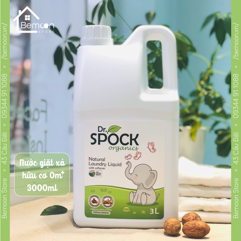 Nước giặt xả hữu cơ Dr. Spock Organic 3L