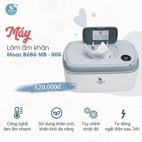 MÁY LÀM ẤM KHĂN ƯỚT MOAZ BÉBÉ MB008