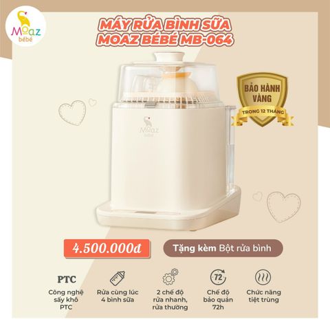 Máy rửa bình sữa Moaz BéBé MB -064