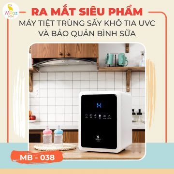 Máy tiệt trùng sấy khô tia UVC và bảo quản bình sữa Moaz bebe MB038