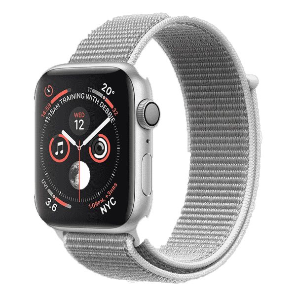 Apple Watch Series 4 40mm GPS Silver Aluminum Case with Seashell Sport Loop MU652 - 99%