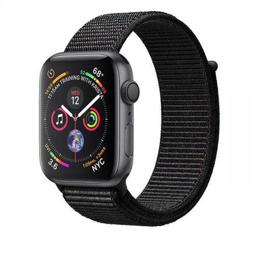 Apple Watch Series 4 40mm Space Gray Aluminum Case with Black Sport Loop (GPS) MU672