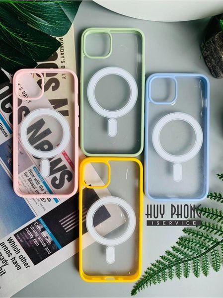 Ốp lưng Silicon Clear Case Magbetic dành cho iPhone 13 /iPhone 13 Pro