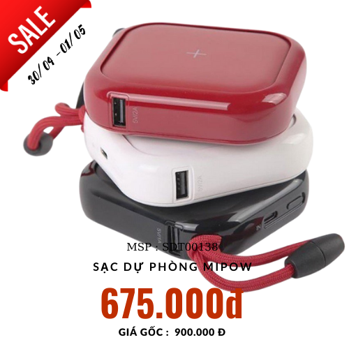 Sạc dự phòng không dây Mipow