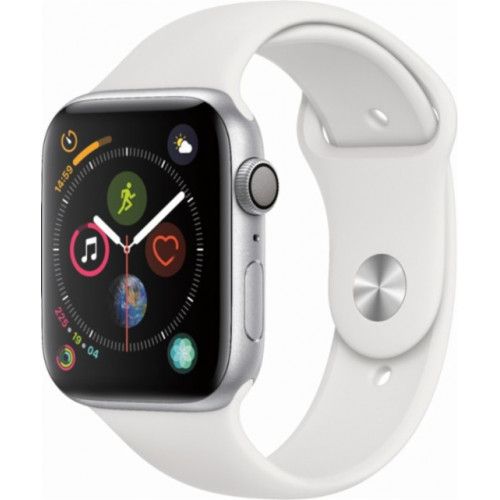 Apple Watch Series 4 40mm Silver Aluminum Case With White Sport Band (GPS) MU642