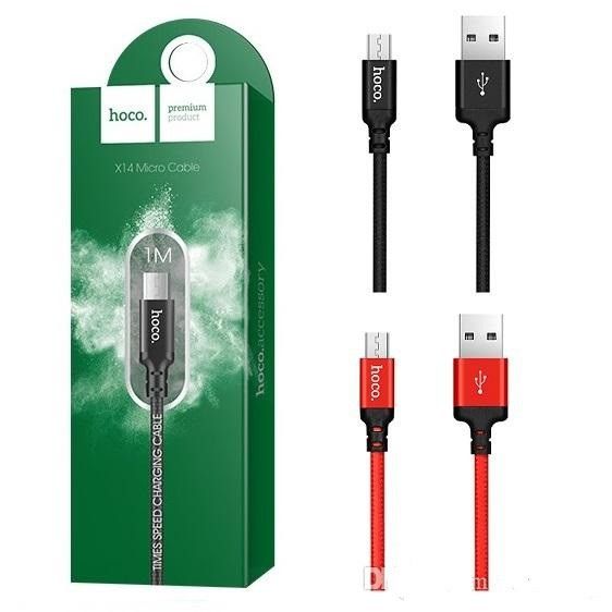 Cáp Sạc Nhanh Hoco X14 Micro-USB (Chính Hãng) Dài 1 Mét