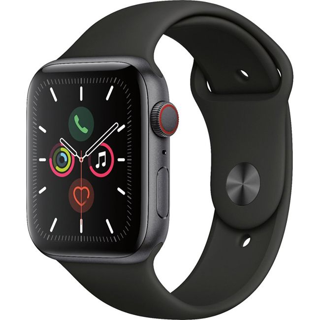 Apple Watch Series 5 Space Grey Aluminium Case with Black Sport Band 40mm - (GPS+CELLULAR)