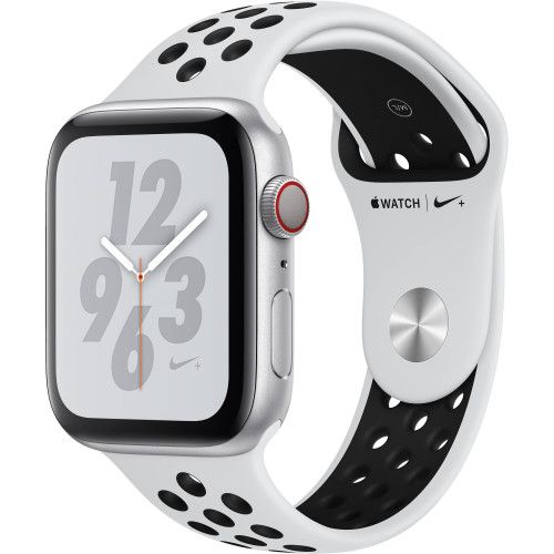 Apple Watch Series 4 40mm Silver Aluminum Case with Pure Platinum/Black Nike Sport Band (GPS) MU6H2