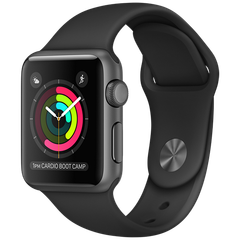 Apple Watch 2 38mm Space Gray Aluminum Case Sport - Black (MP0D2)