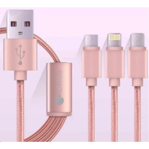 Cáp Đa Năng 3 Trong 1 Coteetci M19 Dành Cho Android Và iOS