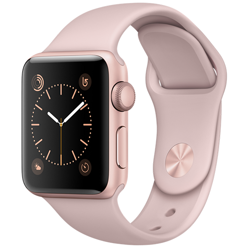 Apple Watch 2 38mm Rose Gold Aluminum Case Sport - Pink Sand (MNNY2)