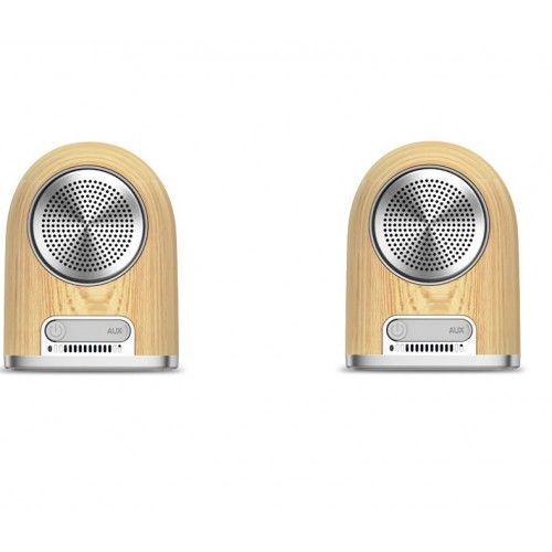 Loa Bluetooth D10 Vân Gỗ OVEVO Có Thể Tháo Rời