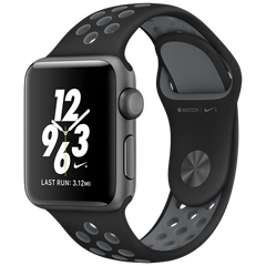 Apple Watch 2 38mm Space Gray Aluminum Case Nike+ Sport - Black/Cool Gray (MNYX2)