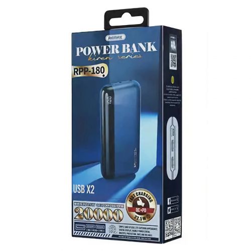 Pin sạc dự phòng 20000mAh 22.5W Remax RPP-180