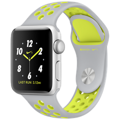 Apple Watch 2 38mm Aluminum Case Nike+ Sport - Silver/Volt (MNYP2)