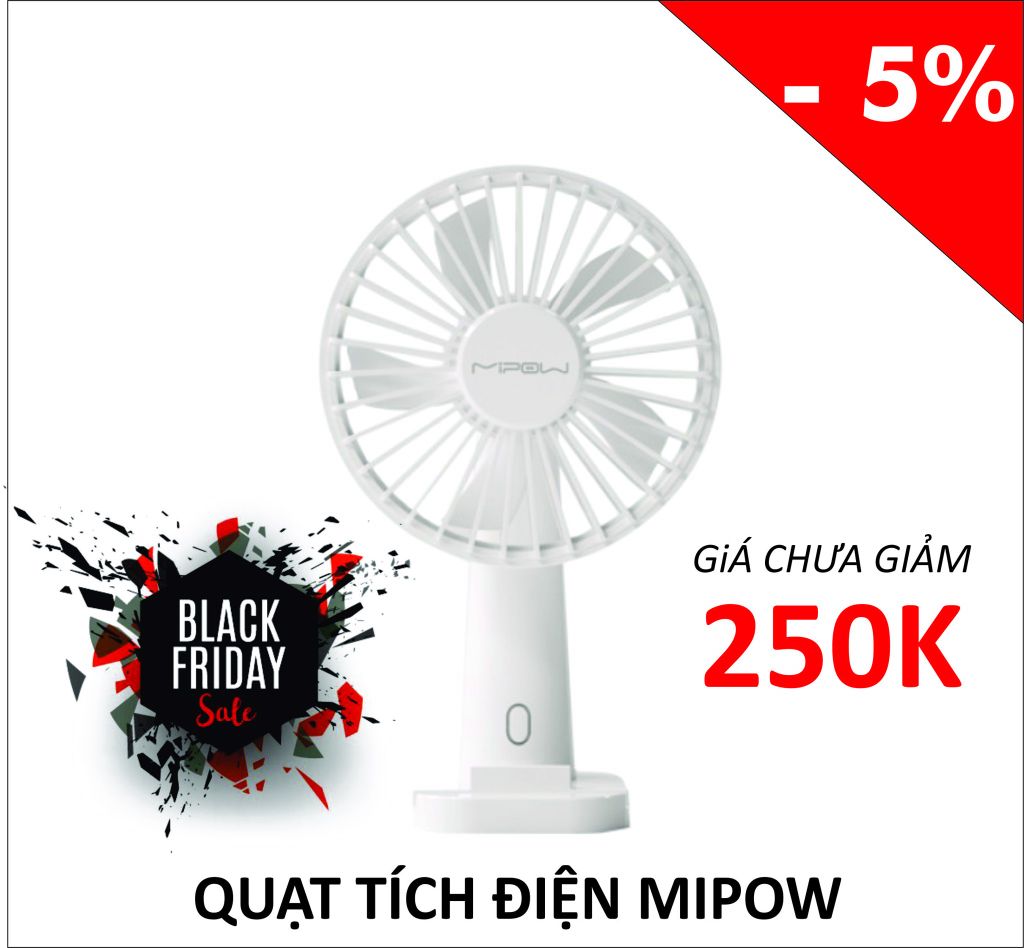 Quạt tích điện Mipow