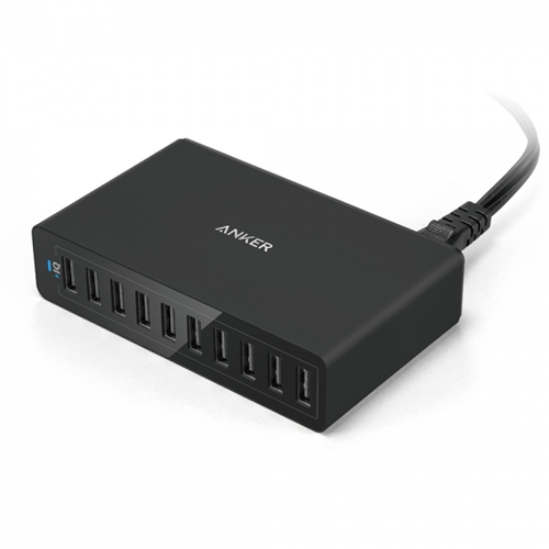 Sạc thông minh đa năng Anker 10 USB 12A 60W