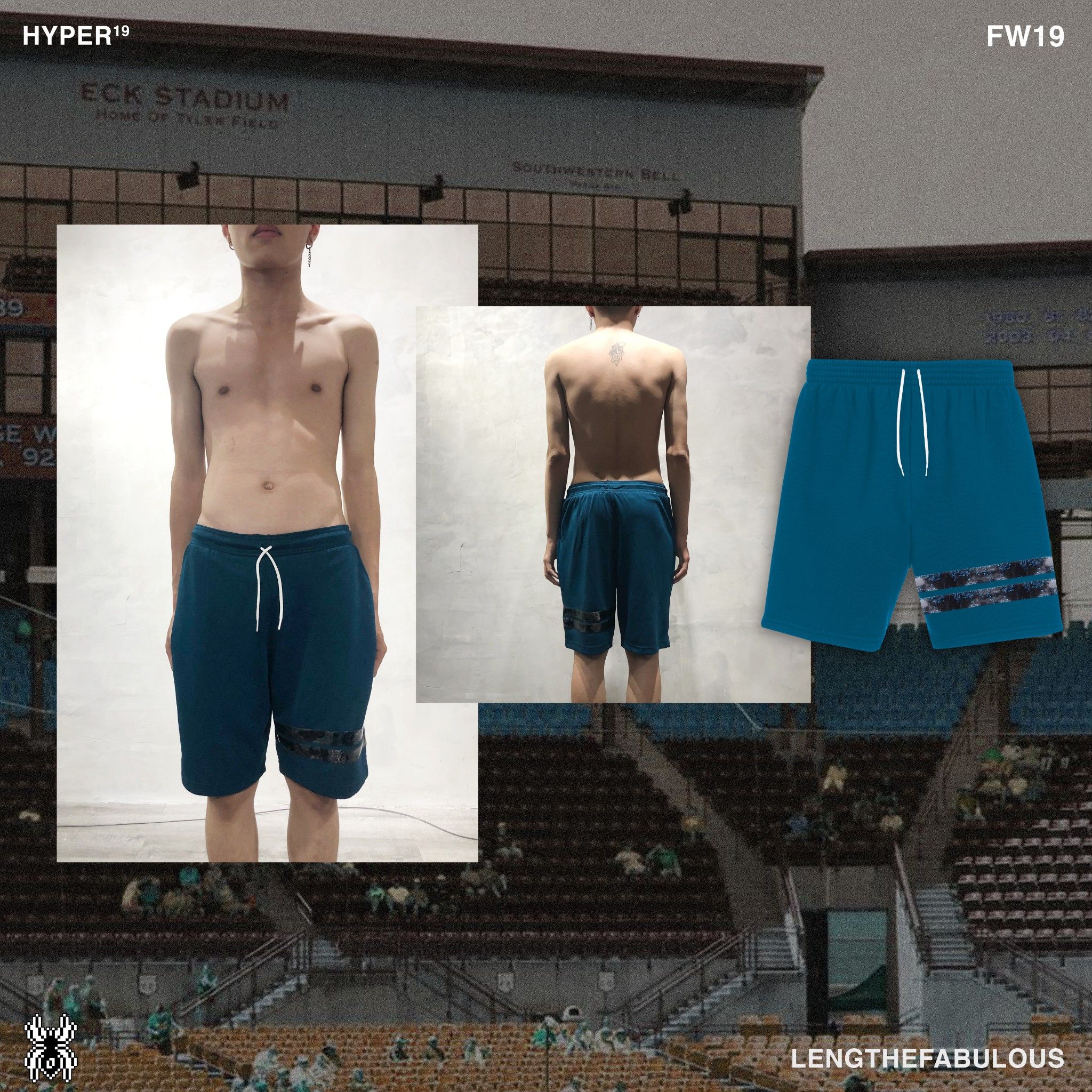 PRUSSIAN BLUE HYPER SHORTS