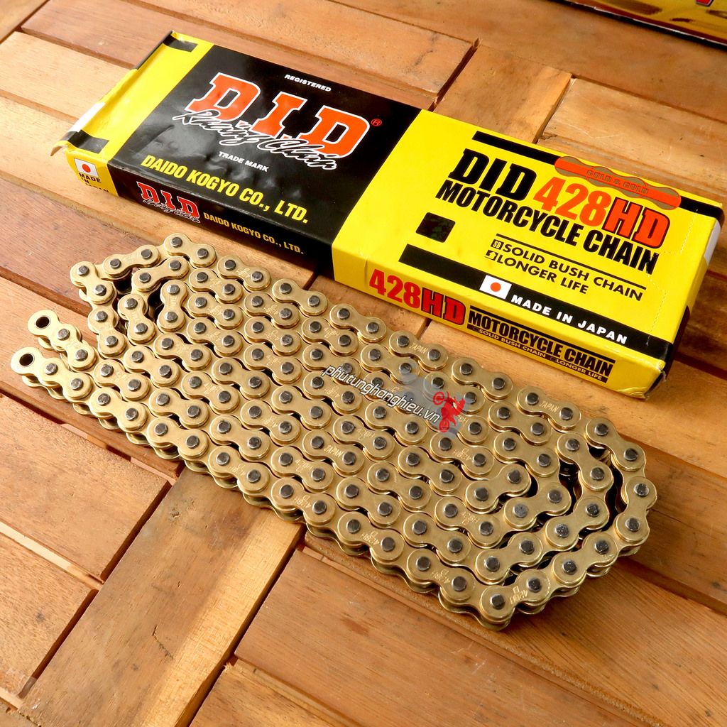 Nhông dĩa Akei kết hợp sên vàng DID Nhật 10 ly cho Exciter 150
