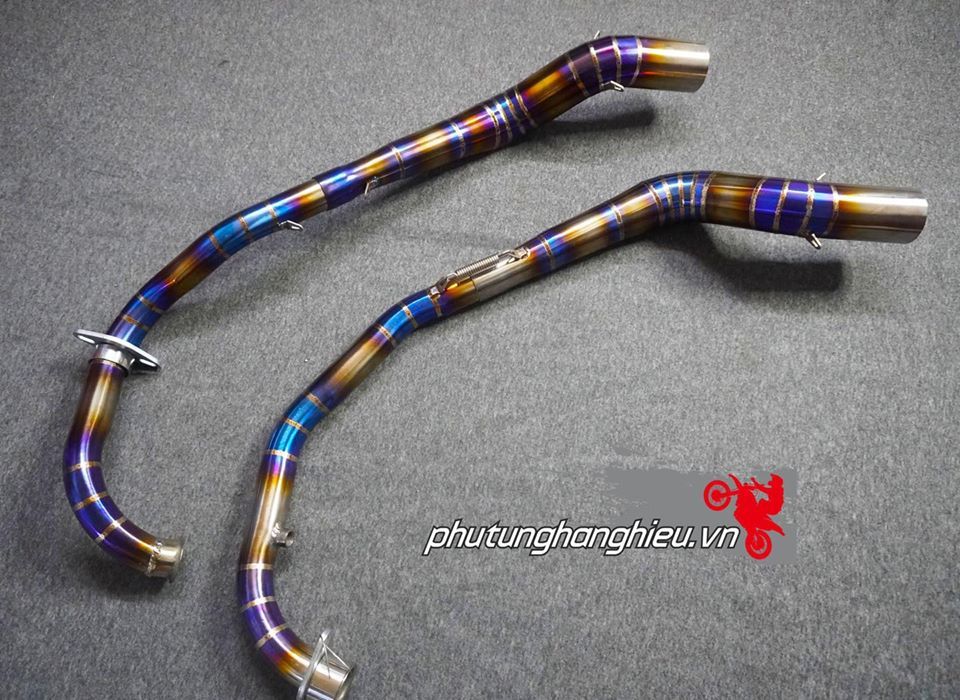 Cổ pô tăng 2 khúc Titan cho Exciter 150 và Winner 150