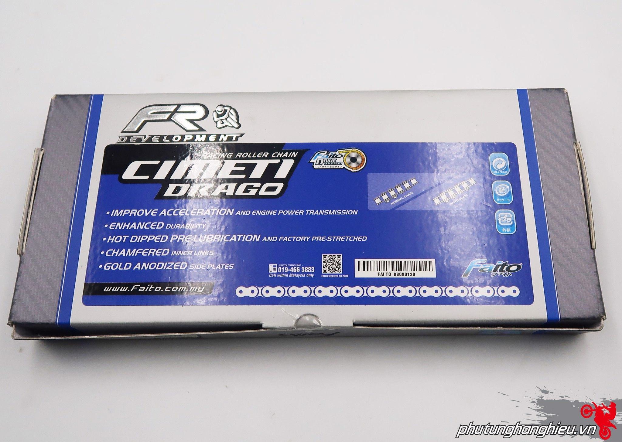 Sên Faito kết hợp nhông dĩa Recto cho Exciter135