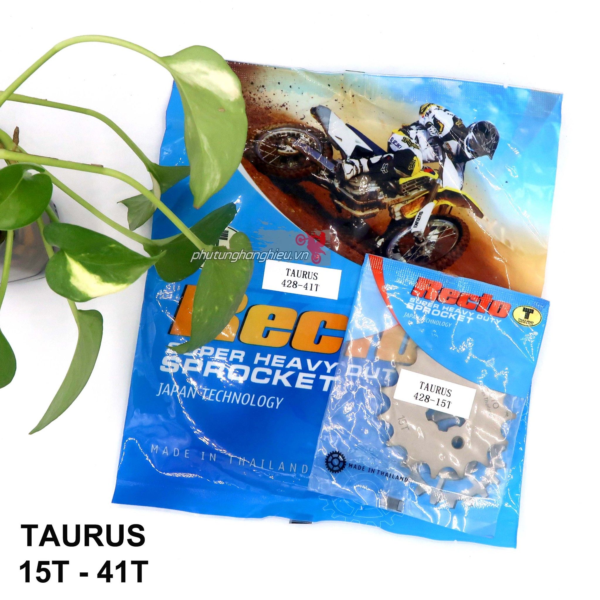 Combo sên DID 9ly (428D 106L) và nhông dĩa Recto cho xe Yamaha Taurus