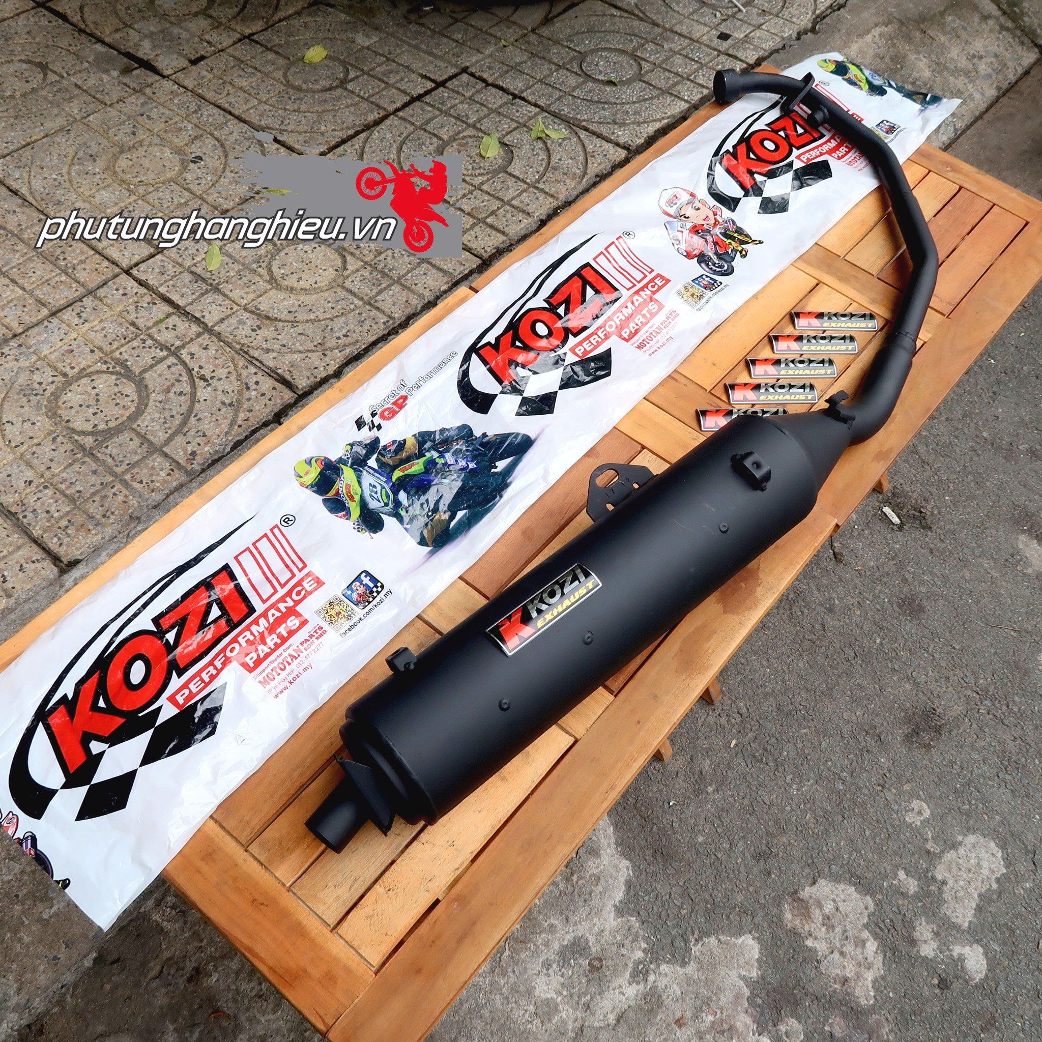 Pô tăng giả zin Kozi V2.2 cho xe Honda Winner