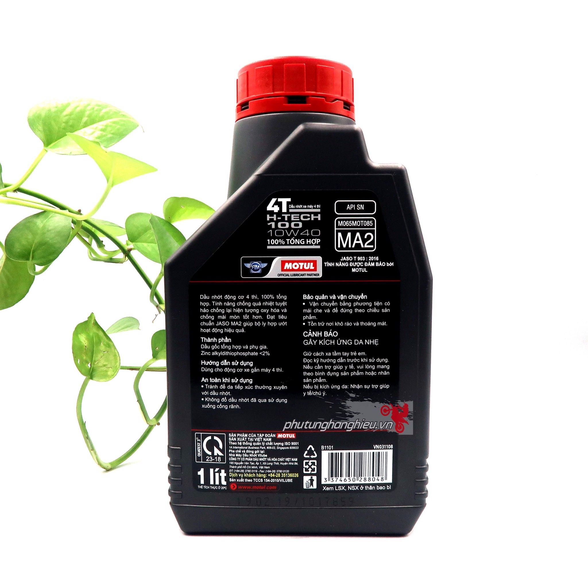 Nhớt Motul H-Tech 100 4T 10W40 - 100% Synthetic 1L/1L1/1L3