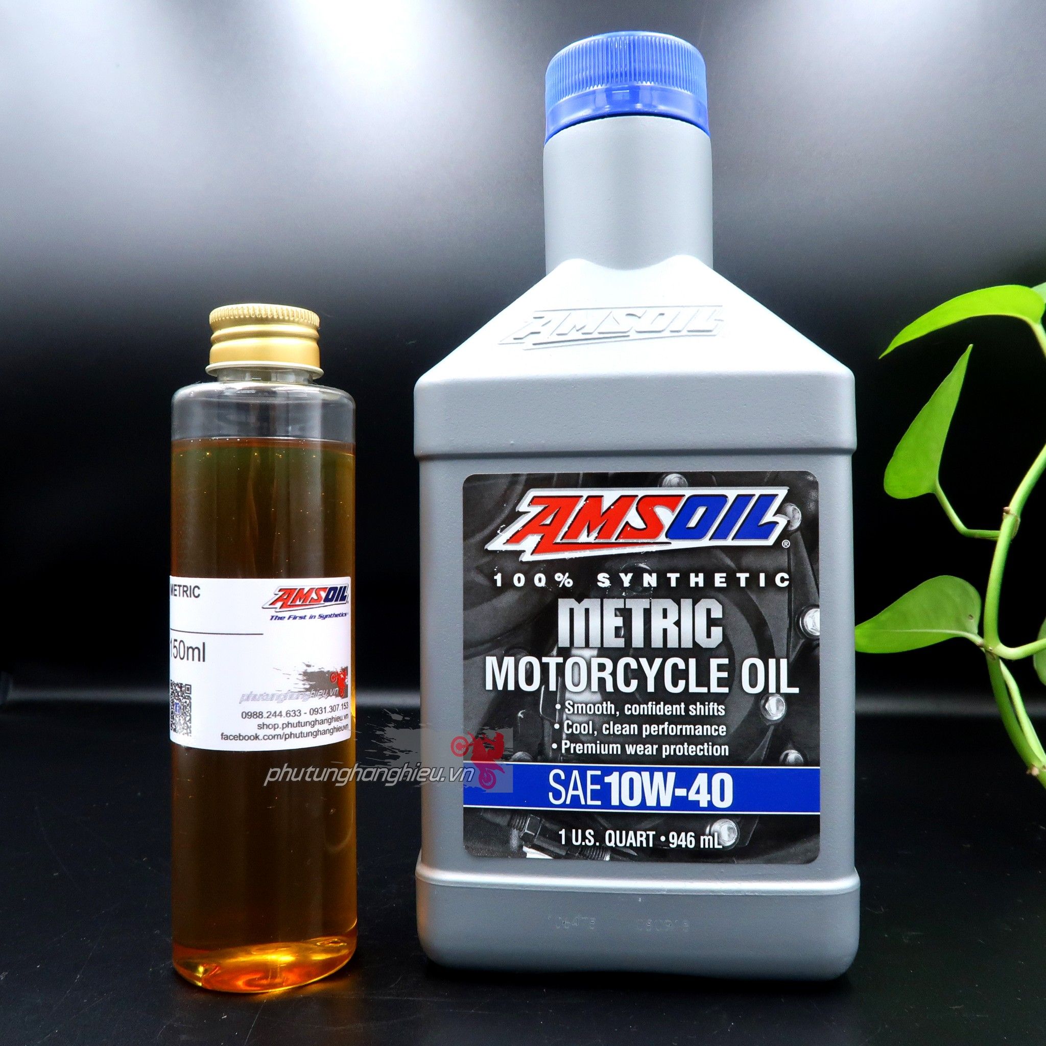 Nhớt Amsoil Metric 10W40 - 100% Synthetic 946ml/1L1/1L3