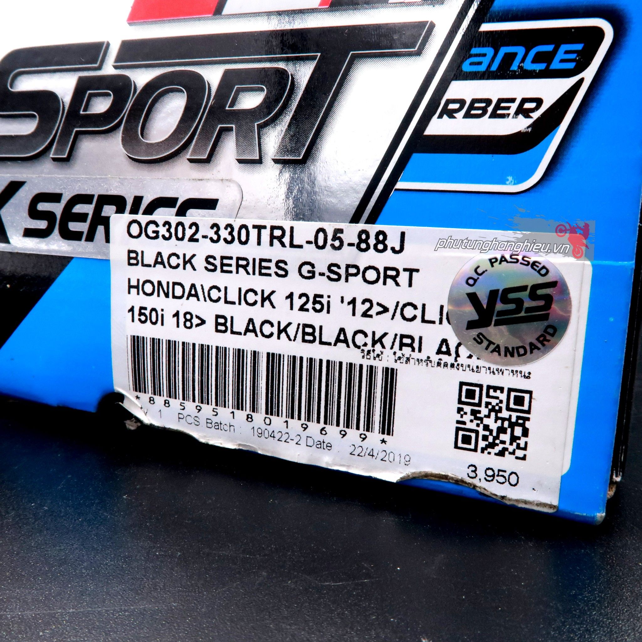 Phuộc YSS G-Series có bình dầu cho xe Vario, Click, SH-Mode, Vision