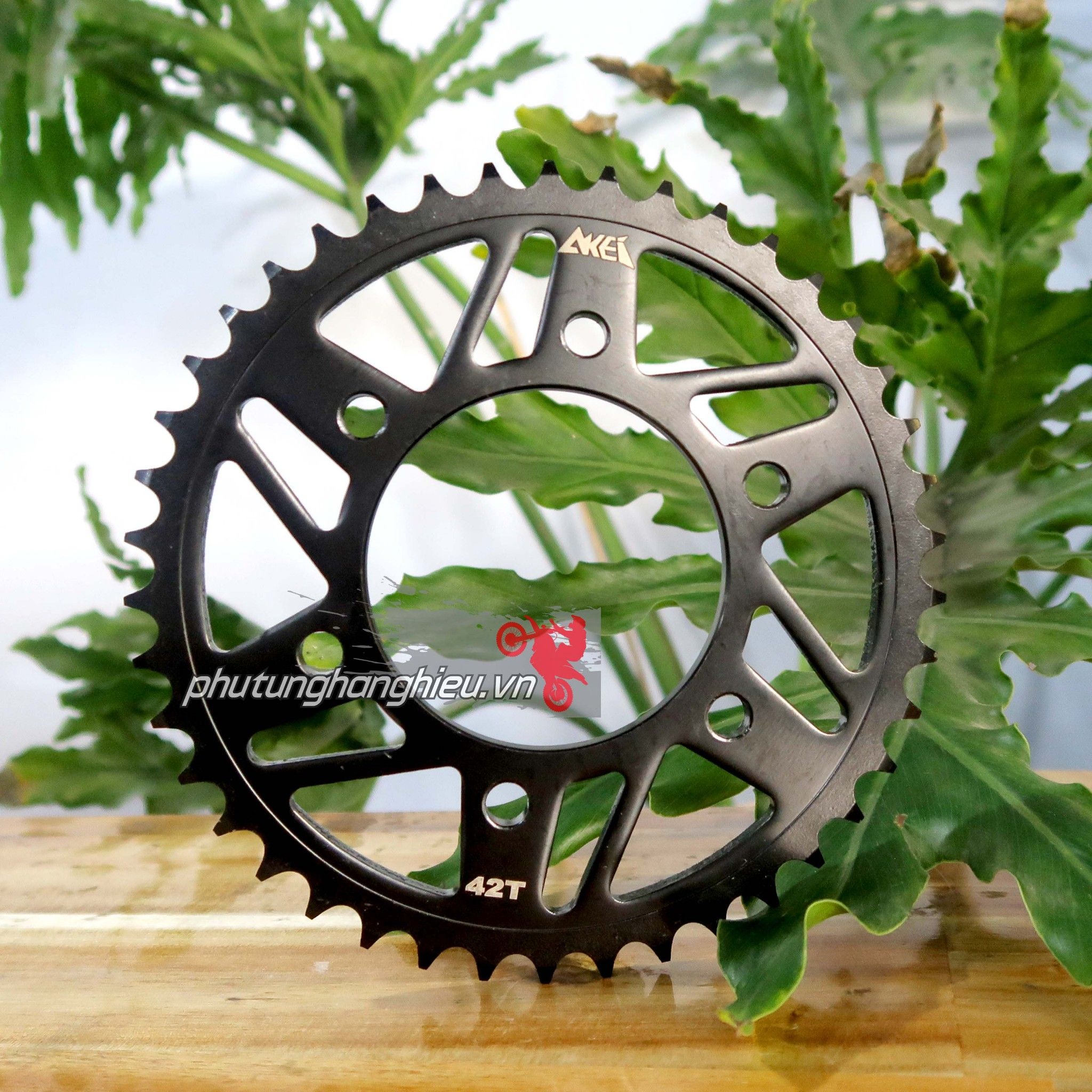 Nhông dĩa Akei kết hợp sên vàng DID Nhật 9 ly cho Exciter 150