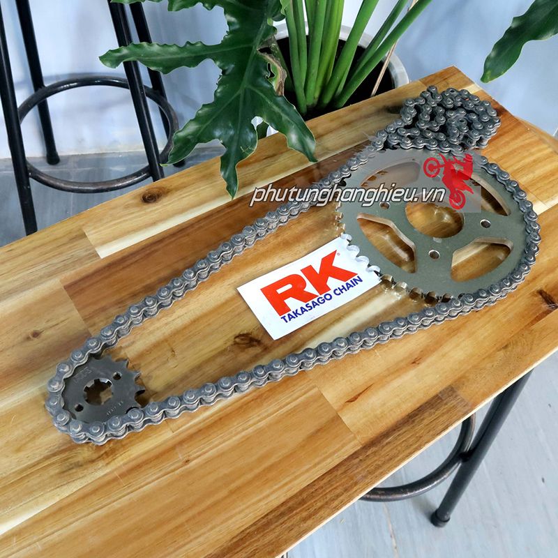 Nhông sên dĩa RK chính hãng cho xe Raider xăng cơ
